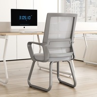 Chaise d'ordinateur moderne et minimaliste, chaise de bureau, chaise à dossier pour étudiant, siège de conférence, chaise en maille pour dortoir, chaise de bureau