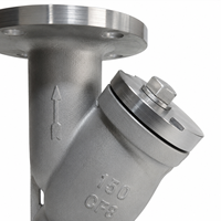 Filtre en Y à bride GL41W CF8 Classe 150 pour filtration de pipeline industriel, filtre en Y à bride pour pipeline industriel, vanne de pipeline industrielle