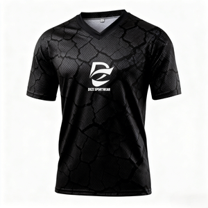 Camiseta Deportiva de Manga Corta Resistente a la Humedad con Logotipo Personalizado, Jersey de Ciclismo MTB para Hombres y Mujeres, Ideal para Descenso de Montaña y Carreras de Trail - Product Image 2