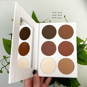 Paleta de contorno mineral prensado de larga duración con logotipo, Etiqueta Privada, maquillaje, colorete, resaltador y polvo facial - Product Image 1