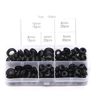 ชุดยางร้อยสายไฟ 105 ชิ้น 4-10 มม. EPDM สำหรับป้องกันสายไฟ - Product Image 1