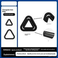 Ensemble d'haltères triangulaires en caoutchouc, revêtement en caoutchouc, pour salle de sport, maison, yoga, pilates, haltères colorés en silicone moulé par injection, logo personnalisé rose