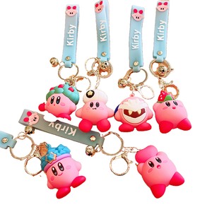 Nintendo jeu d'aventure Kirby jouets porte-clés poupée mignonne exquis petit cadeau pendentif en gros PVC Anime porte-clés accessoires - Product Image 1
