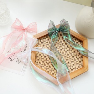 ผ้าทูลล์หางปลาสีรุ้งขนาด 4 ซม. รุ่นใหม่ปี 2026, ผ้าทูลล์ลายดอกไม้สำหรับตกแต่งห่อของขวัญ, ผ้าทูลล์ริบบิ้นสีรุ้งสำหรับตกแต่งช่อดอกไม้ - Product Image 5