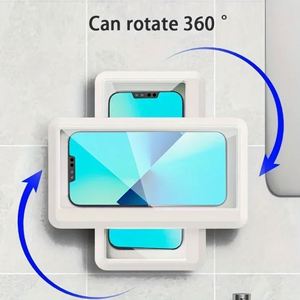 360 Degree Rotatable Anti-Fog Waterproof Mobile Phone Case with Holder Touch-friendly Bathroom <b>Shower</b> Phone <b>Accessory</b> - Product Image 4