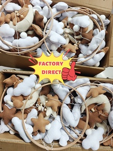 Trung Tính Giới Tính Boy Girl Treo Tường Tiny Cảm Thấy Teddy Bear Ngủ Mặt Trăng Rừng Sao Đám Mây Nursery Bé Nôi Điện Thoại Di Động - Product Image 5