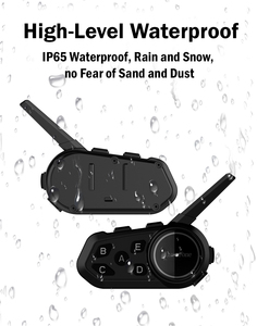 S6 1200M 6 coureurs sans fil Bluetooth moto casque interphone communicateur pour motos interphone moto casque écouteur - Product Image 4