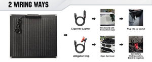 Kit de charge solaire complet Mono 25W avec PCB ETFE et contrôleur PWM, entièrement noir, 18V, câble personnalisé pour <span class=keywords><strong>batterie</strong></span> de voiture - Product Image 4