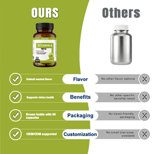 <span class=keywords><strong>A</strong></span> Vitamini 500mg Kapsül - Görme ve Cilt/İlik Zarı Sağlığını Destekler Yetişkinler İçin Besin Takviyesi 60 Kapsül OEM/ODM - Product Image 4