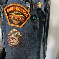 Nouveau design en gros Bigfoot broderie Patch sasquatch concepteur patchs tissés patchs chapeaux personnalisés Logo broderie