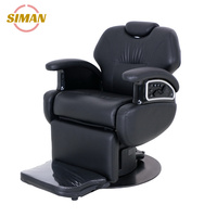 Siman Offre Spéciale noir salon de coiffure pas cher moderne salon de coiffure style barbier chaises ergonomique électrique pour homme