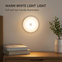 Lampe de nuit LED moderne à détecteur de mouvement, rechargeable, sans fil, magnétique, pour chambre, escalier, placard, couloir