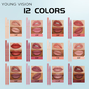 ลิปกรอสแบบน้ำเคลือบฟองน้ำหัวน้ำเต้าไอน้ำแบบละอองลิปสติกแบบน้ำสีนู้ดกันน้ำ - Product Image 6