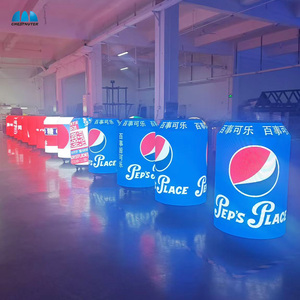 Pantalla LED Interior Personalizada con Forma de Botella de Cerveza P1.86, Flexible, para Refrigerador, Publicidad en Forma de Cilindro - Product Image 5