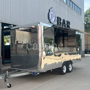 Camion de restauration rapide de style européen, chariot de restauration de pizza en plein air, remorque alimentaire mobile électrique - Product Image 6