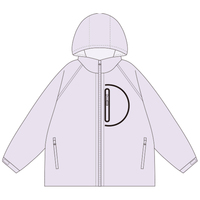 Vestes pour femmes et hommes Coupe-vent à capuche Coupe-vent ample à fermeture éclair Veste coupe-vent et imperméable