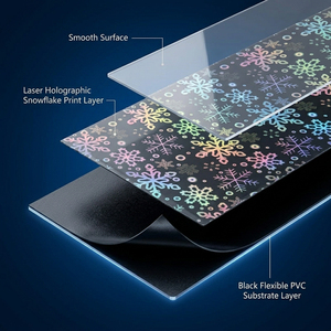 Pellicola per Laminazione a Freddo Resistente all'Umidità, Rotolo di Overlay Laminato con Glitter e Fiocchi di Neve per Protezione Prodotti di Marca - Product Image 6