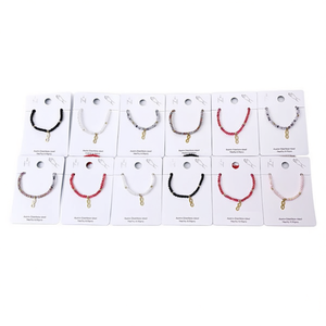 Braccialetto Elastico in Cristallo con Figura a Otto, Pulsera da 3cm, Bracciali alla Moda con Perline - Product Image 1