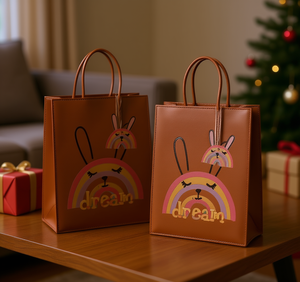 Borsa regalo in pelle con stampa arcobaleno, modello 14101 in tessuto non tessuto alla moda, per regali - Product Image 2