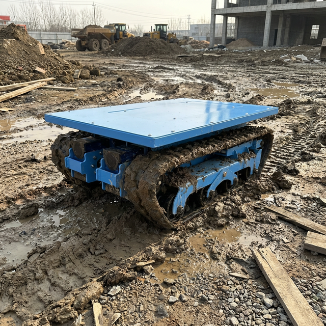 Remote Control Track Chassis Customizable with Electric or Fuel Drive Adaptable for Mowers Robots and Various Applications
