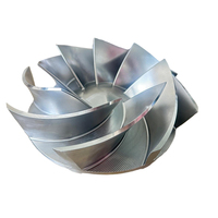 Pompe à eau centrifuge haute pression à double turbine en fonte, avec turbine en acier inoxydable usinée CNC sur mesure pour moteur diesel