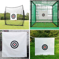 Objetivo de Golf Plegable Portátil de 5' x 5', Tela de Práctica para Interiores/Exteriores, Ayuda de Entrenamiento para Campo de Práctica