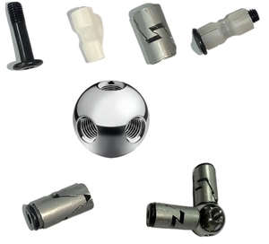 Bille en acier filetée de 25 mm avec manchons en aluminium, pièces universelles, adaptateur pour <span class=keywords><strong>USM</strong></span> <span class=keywords><strong>Haller</strong></span>, normes ANSI et AISI - Product Image 5