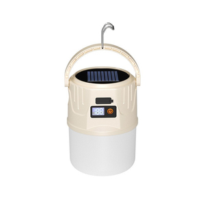 YIHAN LED Outdoor Aluminum Lantern 5000K COB IP65 Remote Control Dimmable Garden Lighting 14.3cm <b>Portable</b> Solar Light CE - Product Image 2