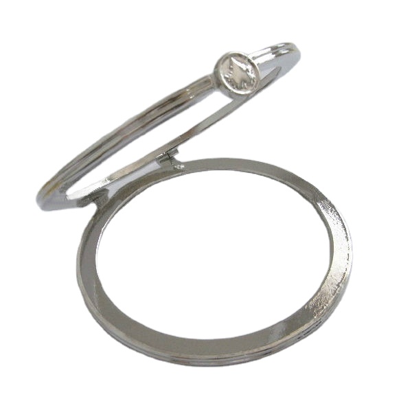 Шарнирное кольцо из деревянного ящика из сплава с посеребрением, 100 мм