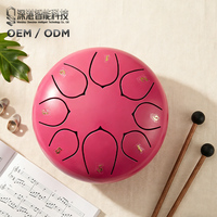 Portable 6 Inch 8 Note Steel Tongue Drum Custom Logo Sound Therapy Hand Pan Drum for Kids Early Education