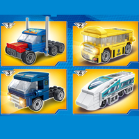 Camion transformable 8 en 1, modèle de jouet en plastique, figurine d'action, robot, voiture, train Thomas, bus, blocs de construction, cadeau pour les enfants garçons