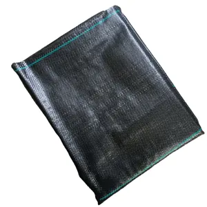 Kain kontrol gulma 105gsm (2m x 10m), lembar kain penghalang gulma tenun penutup tanah lanskap lipat