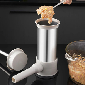Molde Manual de Plástico Grande para Hacer Salchichas y Albóndigas, Herramienta de Relleno de Doble Uso con Molde Casero para Cocina - Product Image 3