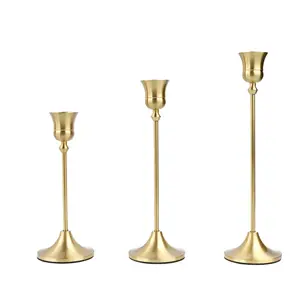 In Stock Metal Candle Holder Gold Candlestick Holder For Home Wedding Decoration