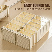 Boîte de rangement pour chaussures pliable, organisateur de chaussures en plastique empilable avec portes magnétiques transparentes, grande capacité, gain de place, armoire à chaussures