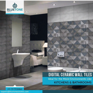 Azulejos de Pared Digitales de Cerámica Refractaria Antibacterianos Antideslizantes con Aislamiento Térmico ACCENTS Grado AAA 300x450mm - Product Image 1