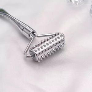 New Design <b>Metal</b> Derma <b>Roller</b> Skin Lifting Facial Massage Beauty Bar Anti Aging Face <b>Roller</b> - Product Image 6