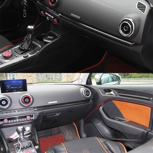 2014-2020 Bande de garniture de porte de panneau de commande central intérieur modifié en Fiber de carbone véritable de haute qualité adaptée à <span class=keywords><strong>Audi</strong></span> <span class=keywords><strong>A3</strong></span> - Product Image 6