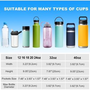 Portabottiglie con tracolla per Hydroflask 32oz 40oz, borsa a tracolla con tasca per telefono, per uso esterno - Product Image 4