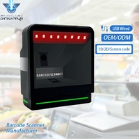Escáner de Código de Barras SHUNQI de Escritorio, 4 Mil, 2D, Omnidireccional, CMOS, Lector de Códigos de Barras 1D y 2D para Supermercado