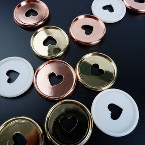 Đĩa Gắn Sổ Trái Tim Bằng Nhựa Màu Bạc/Vàng Hồng/Vàng Hồng/Trắng Nhẫn 35MM Để Tự Làm Sổ Ghi Chép Lá Rời - Product Image 6