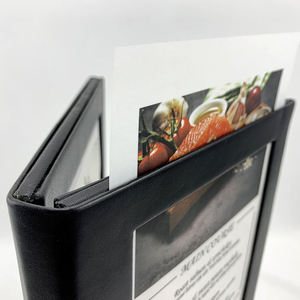 Menu LED rechargeable noir en gros, support de menu LED A4 A5, support de menu LED à 2 pages, 3 lumières, vue pour les bars KTV - Product Image 5