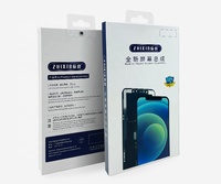 Boîte d'emballage personnalisée en bois recyclable pour téléphone à clapet avec doublure en éponge, pelliculage mat et gaufrage