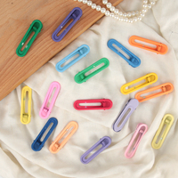 Barrette à cheveux en forme de bec de canard, couleurs dégradées de bonbons macaron, simple, pour filles, frange, clip latéral, outil de maquillage, accessoires pour cheveux, coiffure, pinces à cheveux