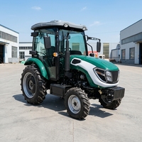 Tracteur agricole chinois 50hp 60hp 70hp 80hp 90hp 100hp, moteur diesel 4 cylindres, 4 roues, avec cabine