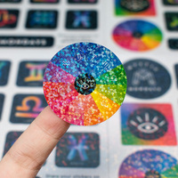 Fabricant de feuilles d'autocollants décoratifs personnalisés en feuille holographique pailletée