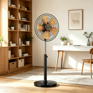Silent 18 Inch <b>Standing</b> Fan with Aircraft fan blade Dual Ball Bearings Ultra Quiet Operation 18" Pedestal Fan for Office - Product Image 4