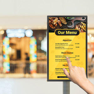 Trung tâm mua sắm lớn Wall Mount thông minh cảm ứng điện dung màn hình di động kinh doanh tương tác menu <span class=keywords><strong>POS</strong></span> màn hình cảm ứng màn hình hiển thị - Product Image 1