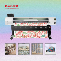 Presse à chaud automatique grand format 1,8 m de haute qualité à sublimation intégrale avec tête d'impression XP600, traceur GW1800 électrique pour vêtements – Nouveau modèle