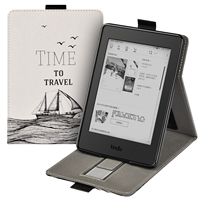 Étui de protection magnétique pour tablette Kindle Paperwhite 12e génération 2024 7 pouces, avec fonction veille automatique, support et pochette